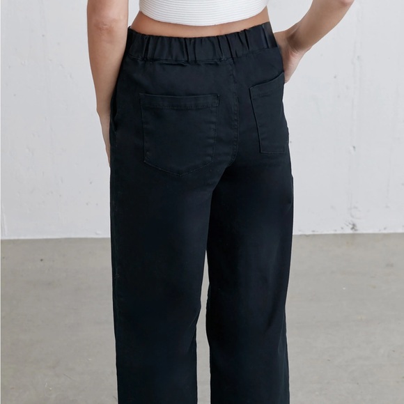 Black Wide Leg Pants by OAK + FORT, size XS - Picture 3 of 6